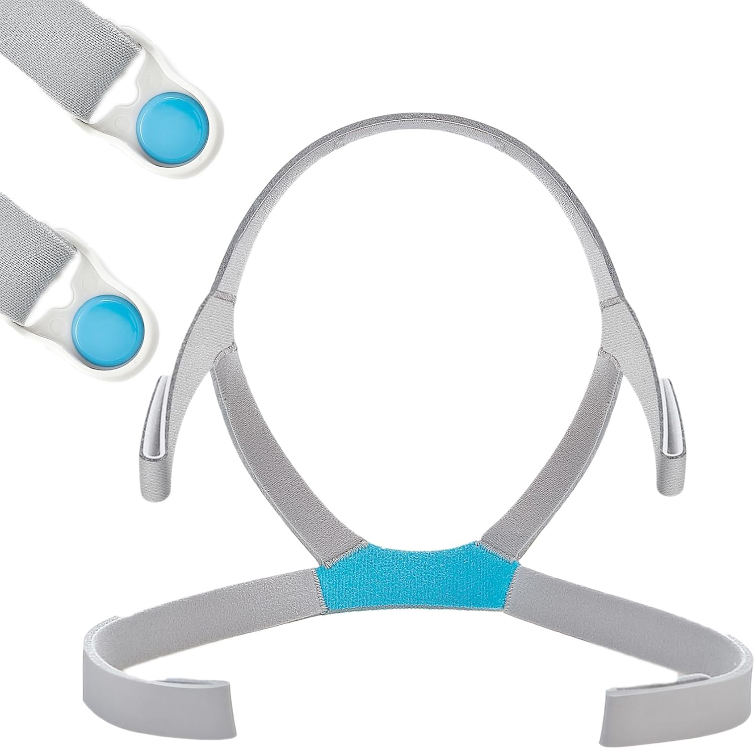 Cpap Mask Headgear Strap Clips - สายรัดศีรษะสำหรับเครื่อง CPAP แบบเปลี่ยนได้ ใช้ได้กับหน้ากากเต็มหน้า AirFit F40