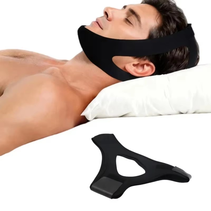 Anti Snore Chin Strap Adjustable - สายรัดคางปรับระดับได้ 1/3/5 ชิ้น อุปกรณ์ป้องกันการกรน ช่วยพยุงกรามเพื่อหยุดการกรนได้อย่างมีประสิทธิภาพ สวมใส่สบายเป็นธรรมชาติ