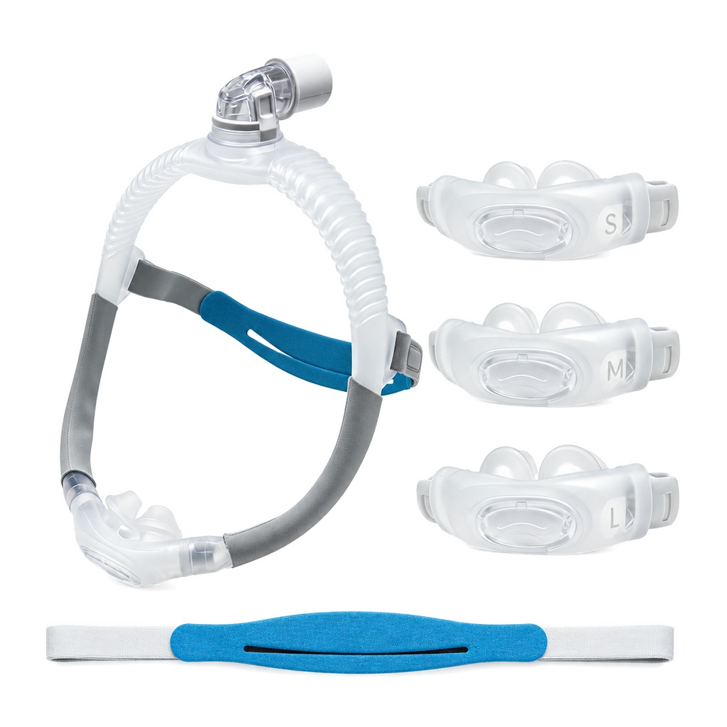 Cpap Nasal Pillow Mask Headgear - หน้ากาก CPAP แบบมีหมอนรองจมูก AirFit P30i พร้อมโครงสายรัดศีรษะ