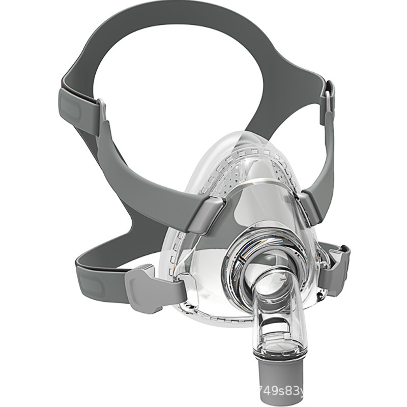 Cpap Full Face Mask Silicone Cushion - หน้ากากเต็มหน้า F5A สำหรับเครื่องช่วยหายใจ CPAP ขณะนอนหลับ พร้อมแผ่นรองซิลิโคน