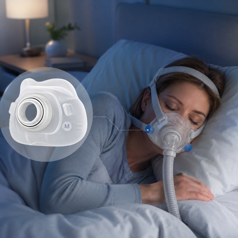 Cpap Full Face Mask Silicone Cushion - 2/1 ชิ้น แผ่นรองซิลิโคนสำหรับเปลี่ยน สำหรับหน้ากากเต็มหน้า AirFit F40