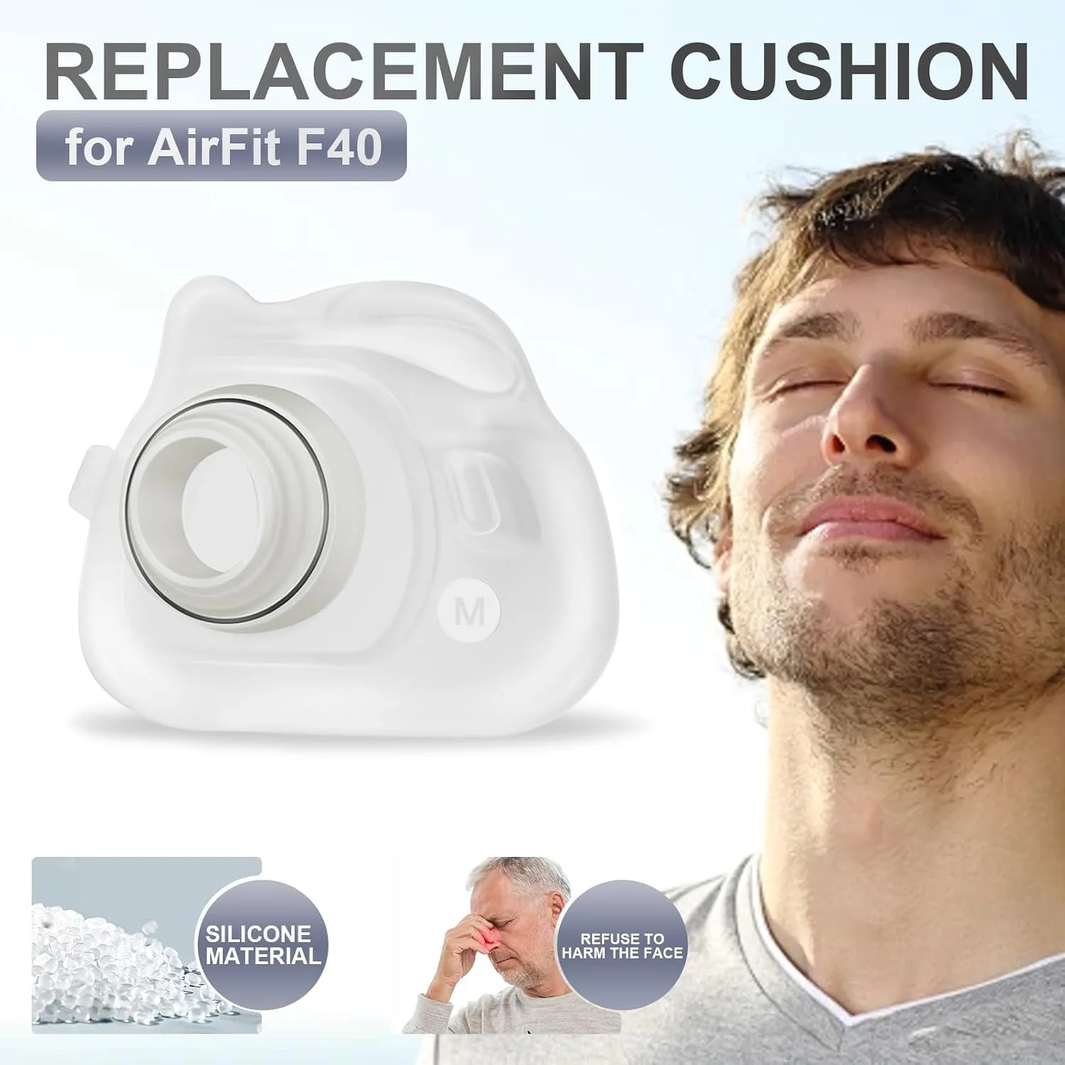 แผ่นรองหน้ากาก CPAP แบบเต็มหน้ - Cpap Full Face Mask Silicone Cushion บทวิจารณ์และราคา