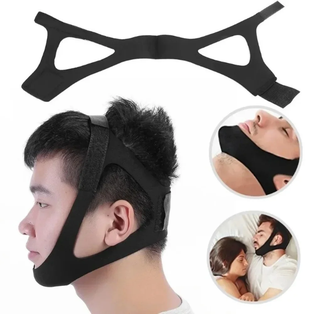 สายรัดคางปรับได้ ป้องกันการกรน - Anti Snore Chin Strap Adjustable บทวิจารณ์และราคา