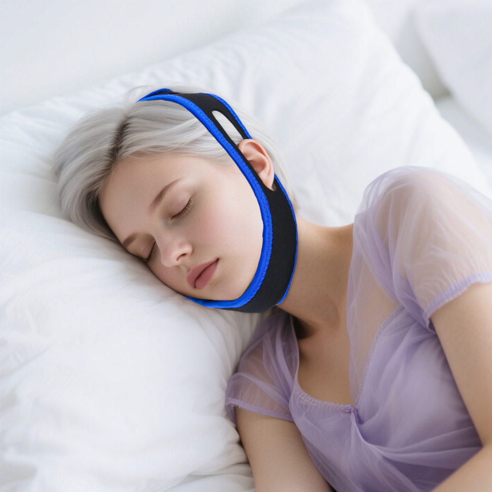 สายรัดคางป้องกันการกรนแบบปรับไ - Anti Snore Chin Strap Adjustable บทวิจารณ์และราคา