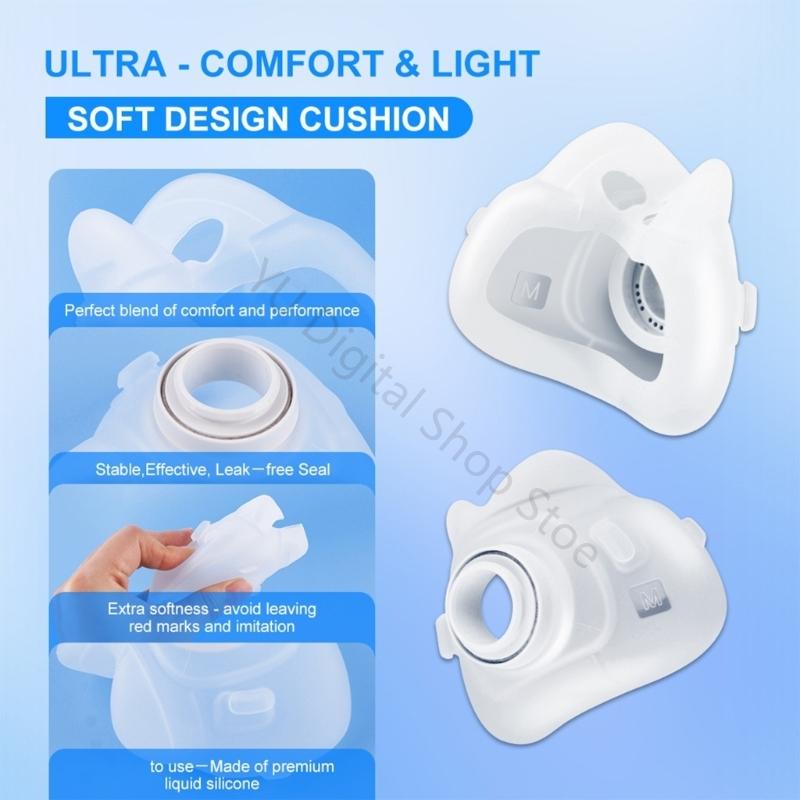 เบาะทดแทนซิลิโคนอ่อนนุ่ม 96BA  - Cpap Full Face Mask Silicone Cushion บทวิจารณ์และราคา