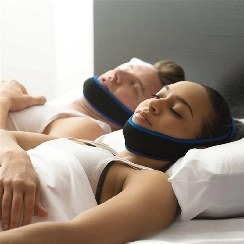 สายรัดคางปรับระดับได้สำหรับป้อ - Anti Snore Chin Strap Adjustable บทวิจารณ์และราคา