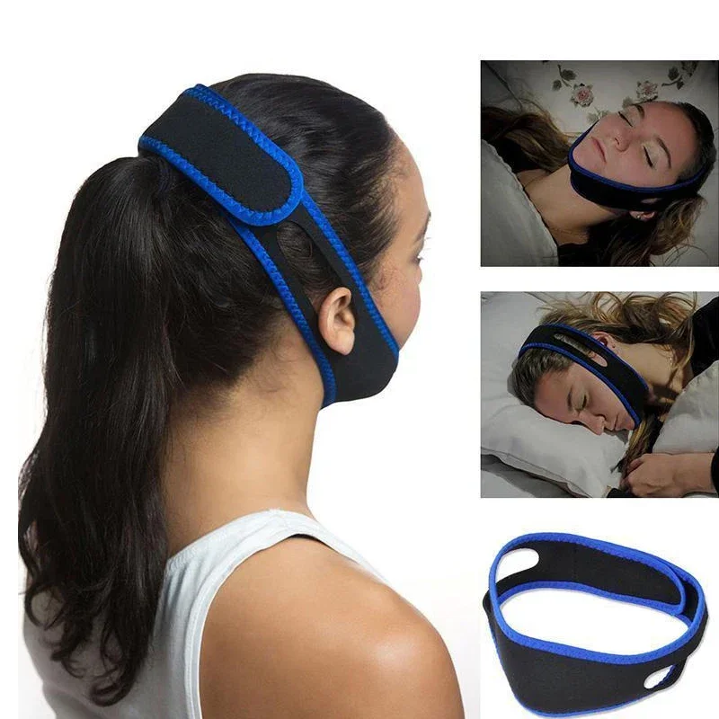 สายรัดคางปรับระดับได้สำหรับป้อ - Anti Snore Chin Strap Adjustable บทวิจารณ์และราคา