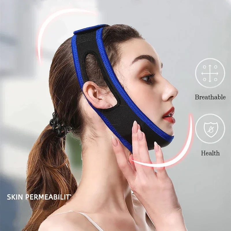สายรัดคางปรับระดับได้สำหรับป้อ - Anti Snore Chin Strap Adjustable บทวิจารณ์และราคา