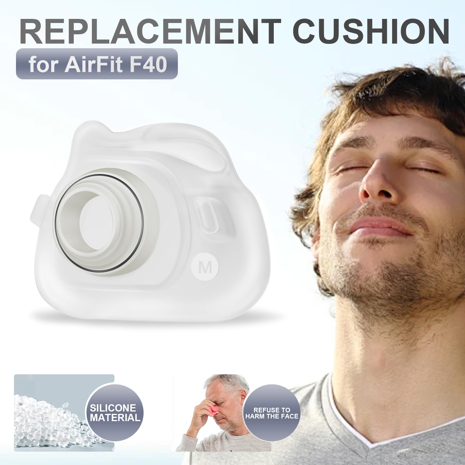แผ่นรองหน้ากาก CPAP แบบเต็มหน้ - Cpap Full Face Mask Silicone Cushion บทวิจารณ์และราคา
