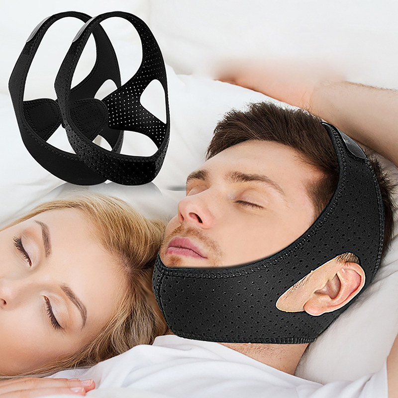 สายรัดนีโอพรีนปรับได้ ป้องกันก - Anti Snore Chin Strap Adjustable บทวิจารณ์และราคา