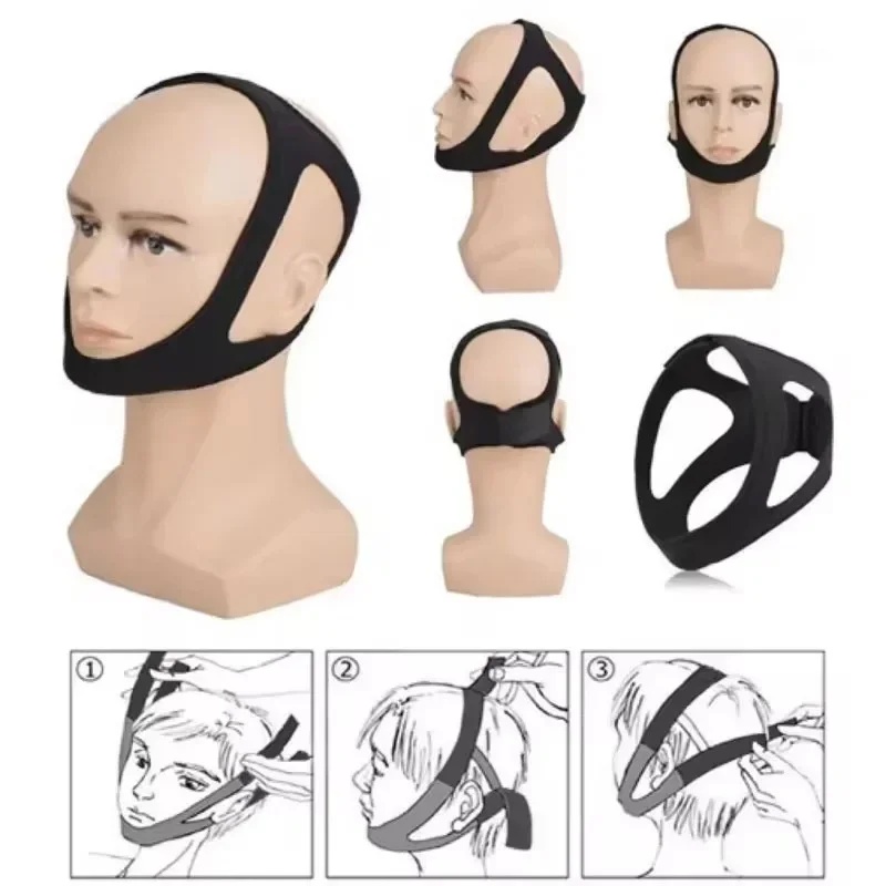 สายรัดคางปรับระดับได้ 1/3/5 ชิ - Anti Snore Chin Strap Adjustable บทวิจารณ์และราคา