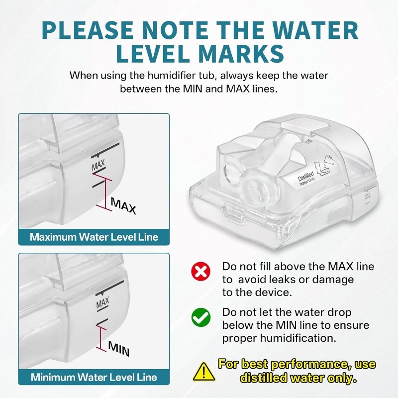 ถังน้ำสำหรับเครื่อง CPAP รุ่น  - Cpap Machine Water Chamber Humidifier บทวิจารณ์และราคา