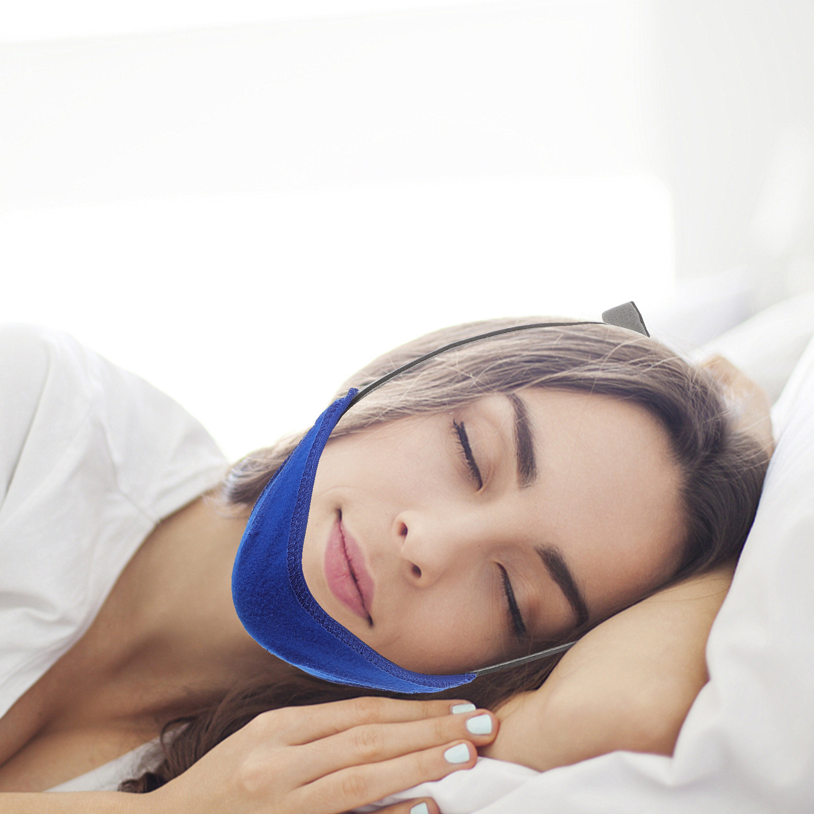 สายรัดคางระบายอากาศได้ดี สวมใส - Anti Snore Chin Strap Adjustable บทวิจารณ์และราคา