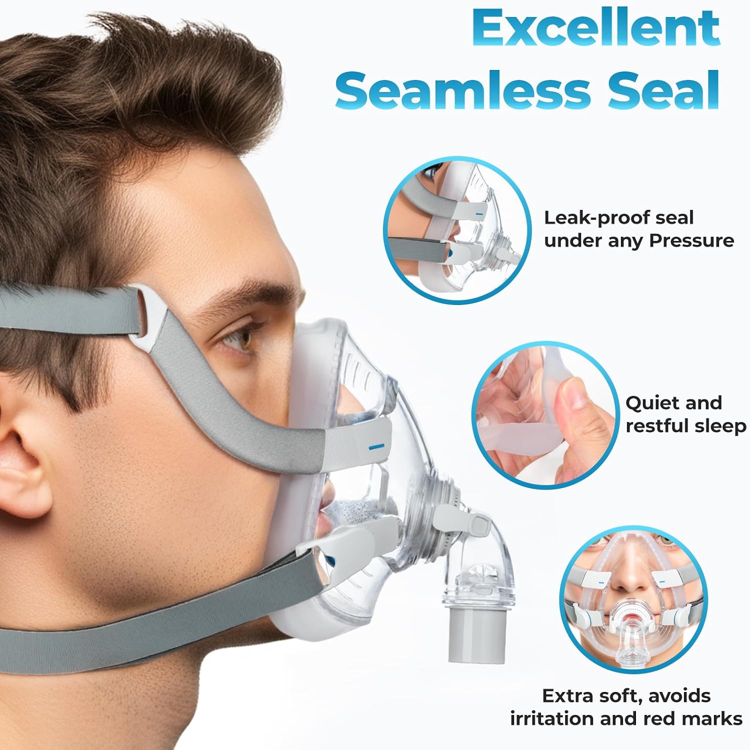 ชุดหน้ากาก CPAP แบบเต็มหน้า Ai - Cpap Full Face Mask Silicone Cushion บทวิจารณ์และราคา