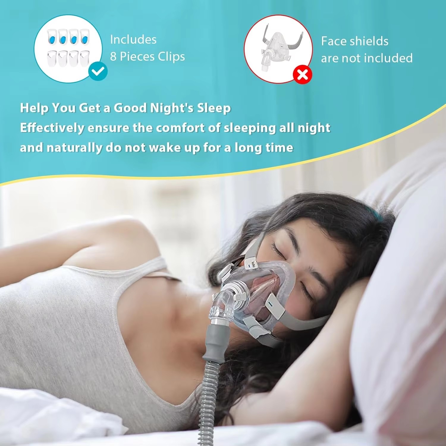 คลิปล็อคสายรัดศีรษะสำหรับหน้าก - Cpap Mask Headgear Strap Clips บทวิจารณ์และราคา
