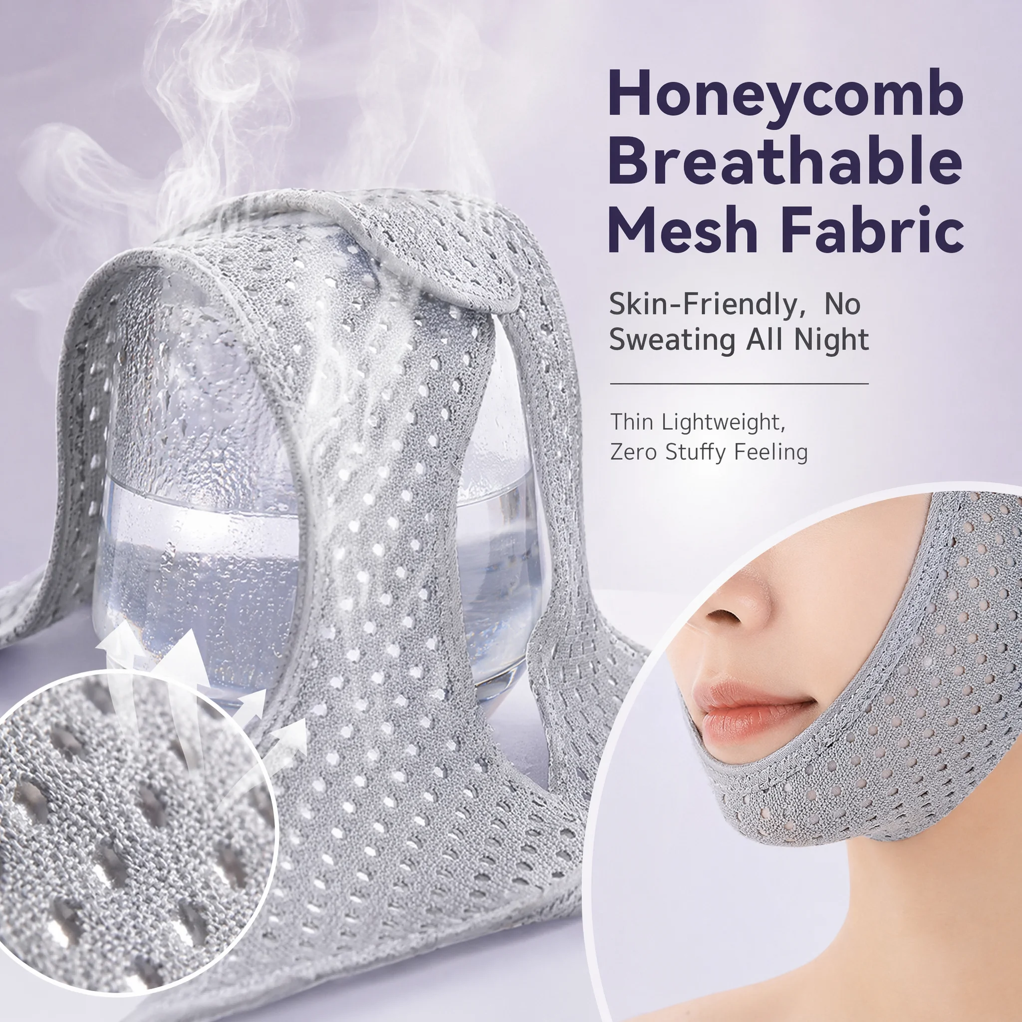สายรัดป้องกันการนอนกรนแบบตาข่า - Anti Snore Chin Strap Adjustable บทวิจารณ์และราคา