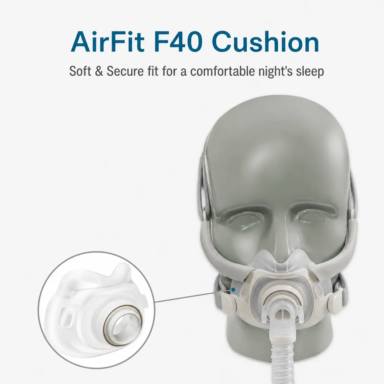ResMed AirFit F40 แผ่นรองซิลิโ - Cpap Full Face Mask Silicone Cushion บทวิจารณ์และราคา