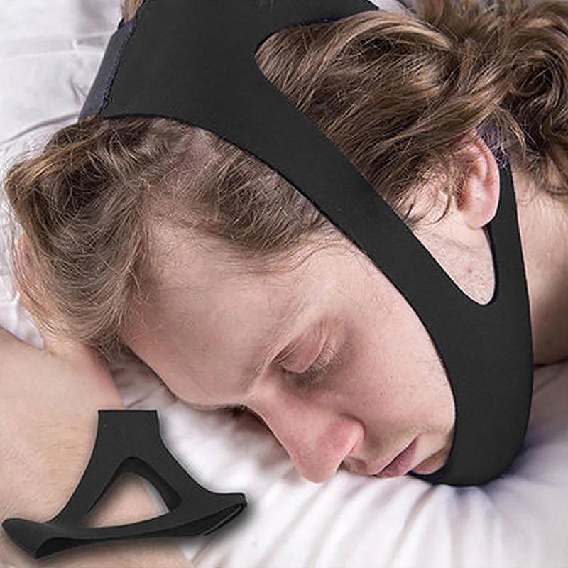 สายรัดนีโอพรีนปรับได้ ป้องกันก - Anti Snore Chin Strap Adjustable บทวิจารณ์และราคา