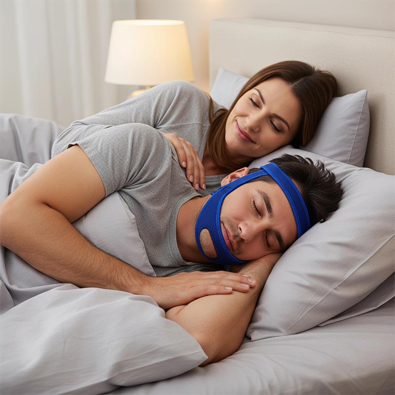 สายรัดคางป้องกันการนอนกรน 1 ชิ - Anti Snore Chin Strap Adjustable บทวิจารณ์และราคา