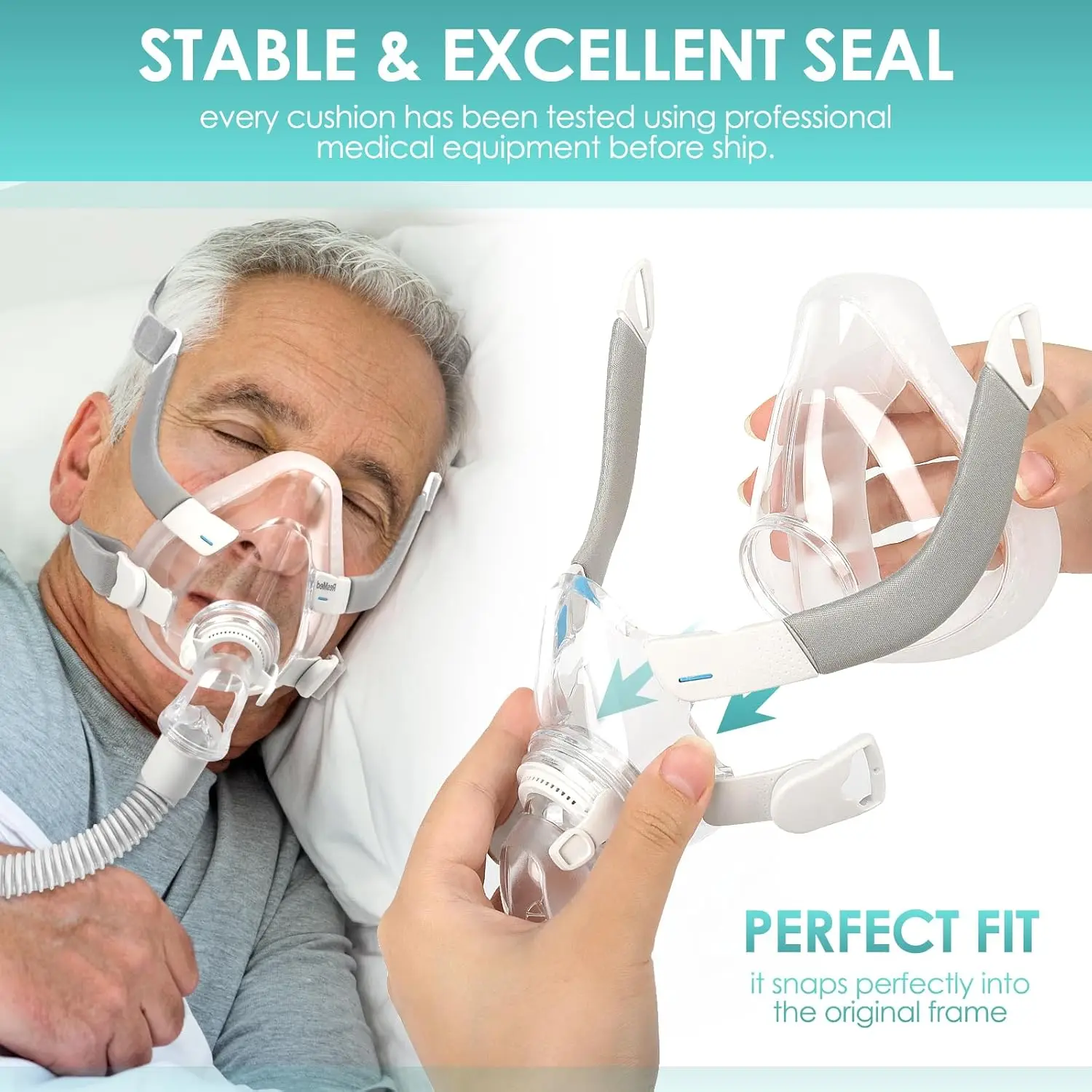 ResMed AirFit F20 หน้ากาก CPAP - Cpap Full Face Mask Silicone Cushion บทวิจารณ์และราคา