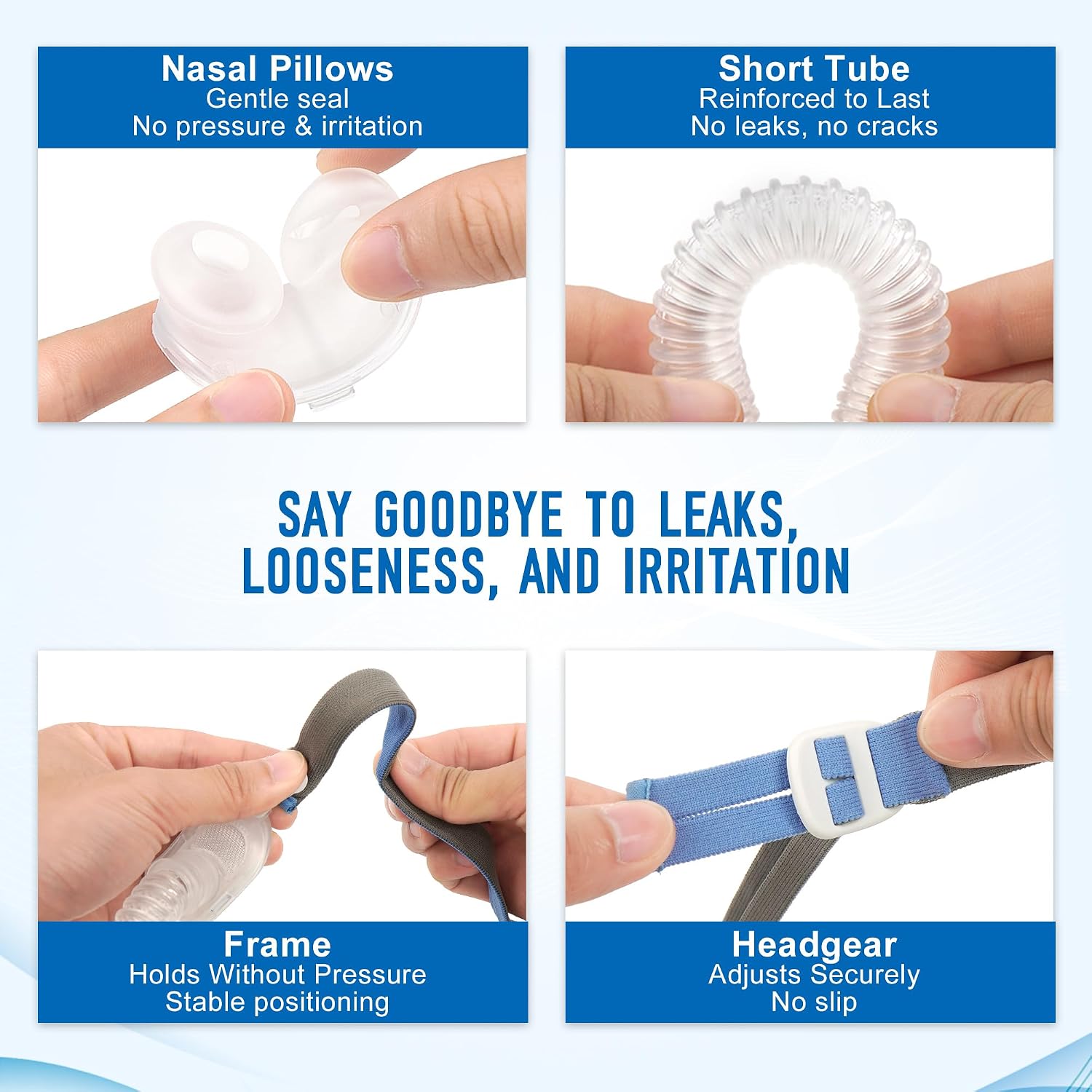 ใช้งานร่วมกับชุดหน้ากาก CPAP แ - Cpap Nasal Pillow Mask Headgear บทวิจารณ์และราคา