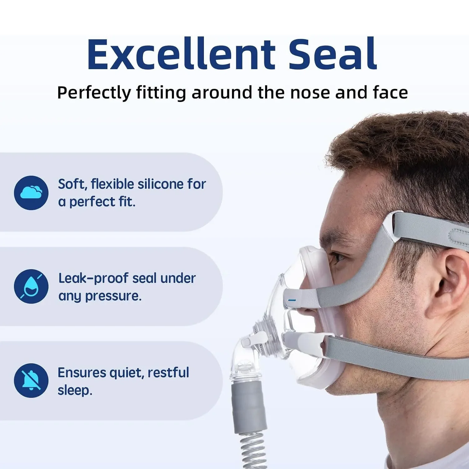 สำหรับแผ่นรองหน้ากาก CPAP แบบเ - Cpap Full Face Mask Silicone Cushion บทวิจารณ์และราคา