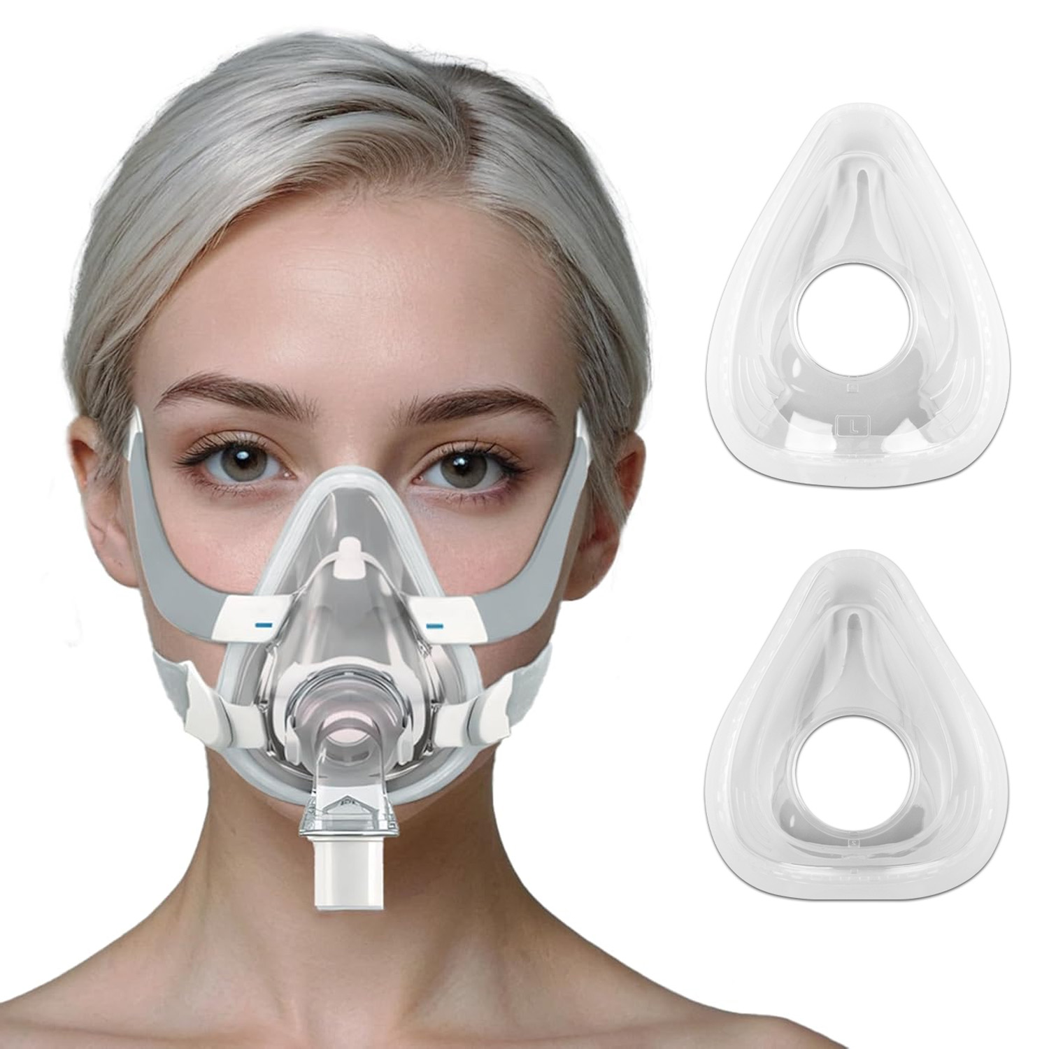 CPAP หน้ากากแบบเต็มหน้า F20 แผ - Cpap Full Face Mask Silicone Cushion บทวิจารณ์และราคา