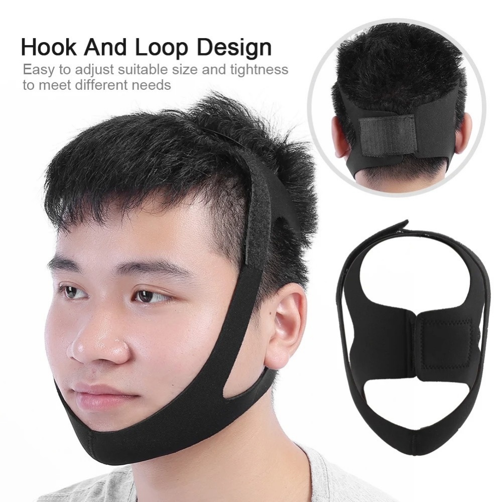 สายรัดป้องกันการนอนกรนแบบปรับไ - Anti Snore Chin Strap Adjustable บทวิจารณ์และราคา